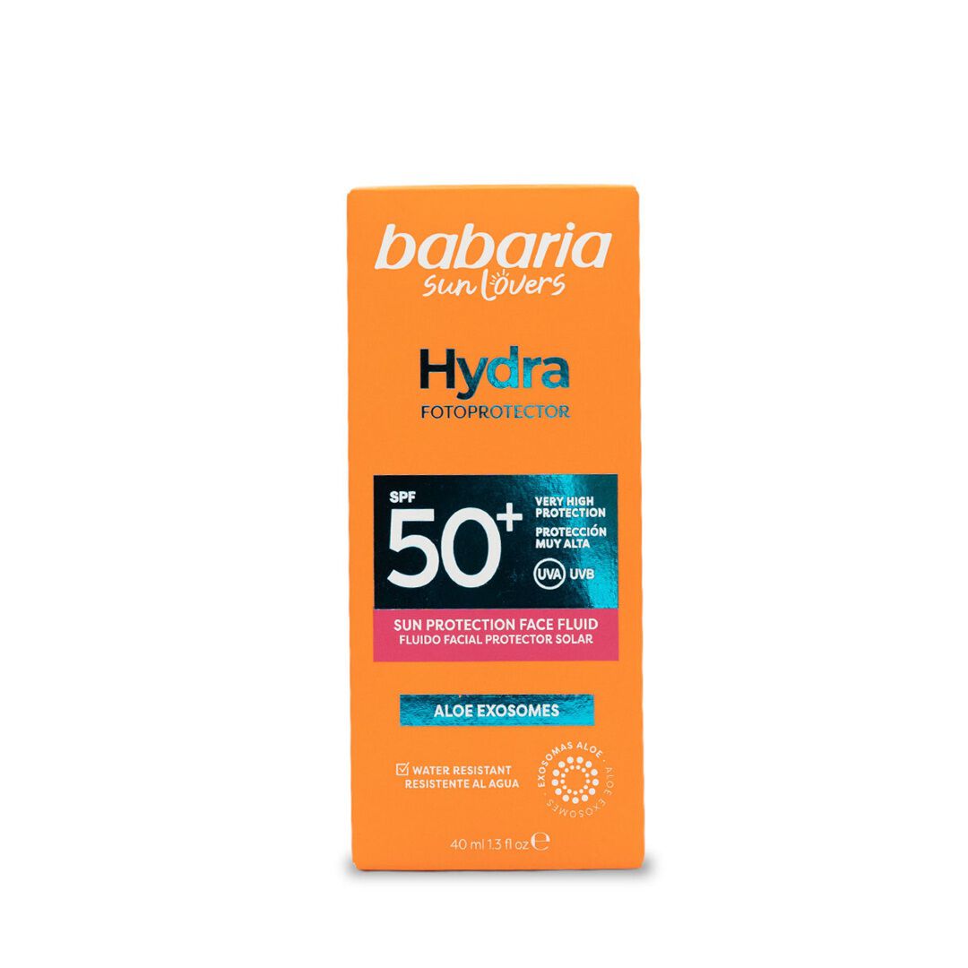 Flu&iacute;do Solar Facial Hydra SPF50+ - BABARIA -  - Imagem 1