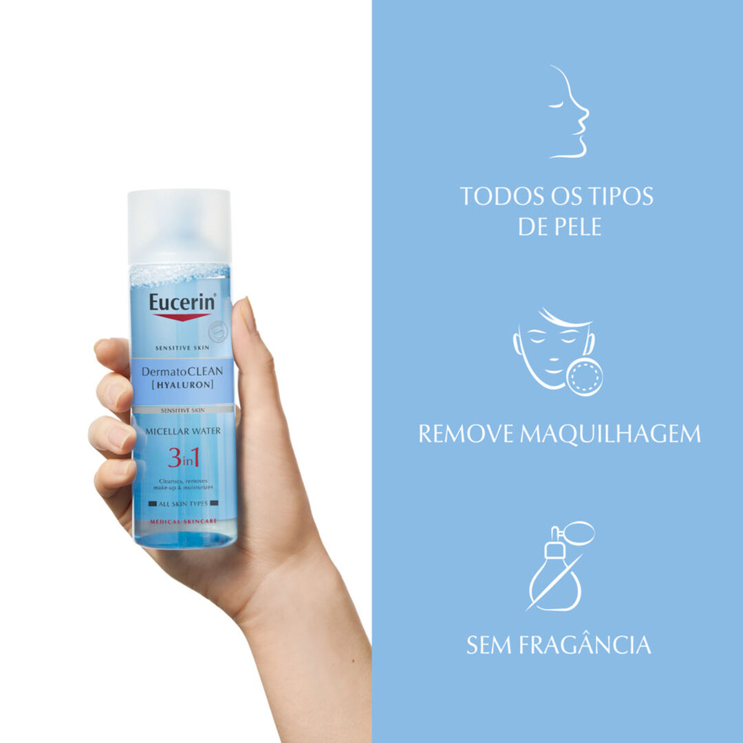 DermatoCLEAN [Hyaluron] Água Micelar 3 em 1 - EUCERIN -  - Imagem 2
