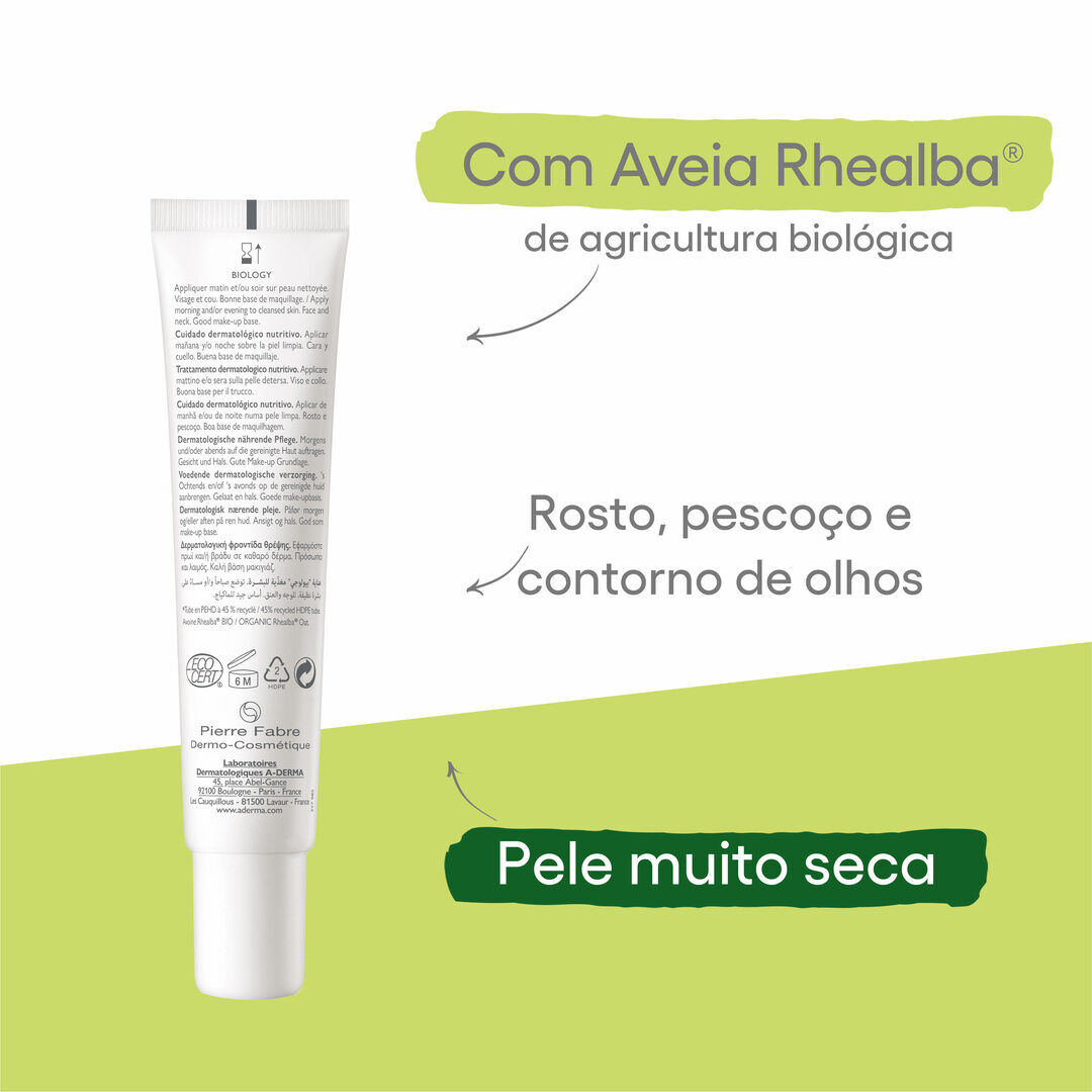 Biology Nutri Creme Nutritivo - A-DERMA -  - Imagem 6