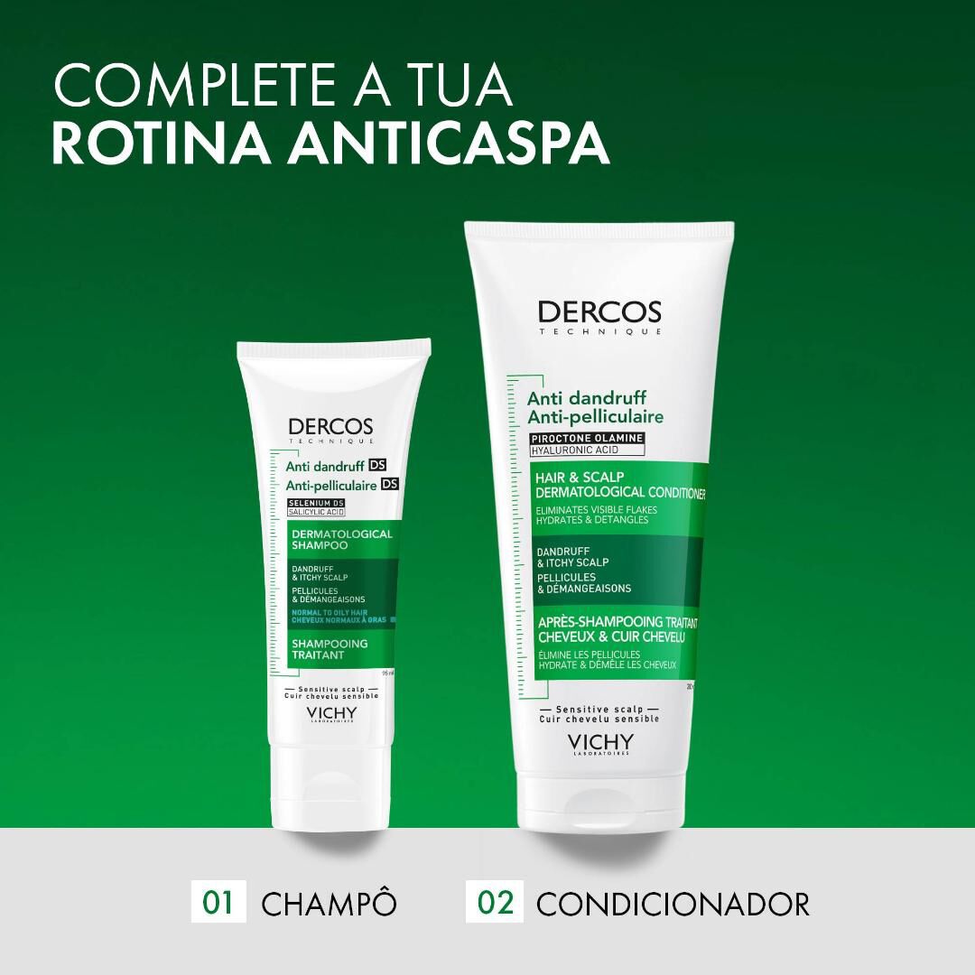 Champ&ocirc; Anticaspa para Cabelo Normal a Oleoso - DERCOS -  - Imagem 3