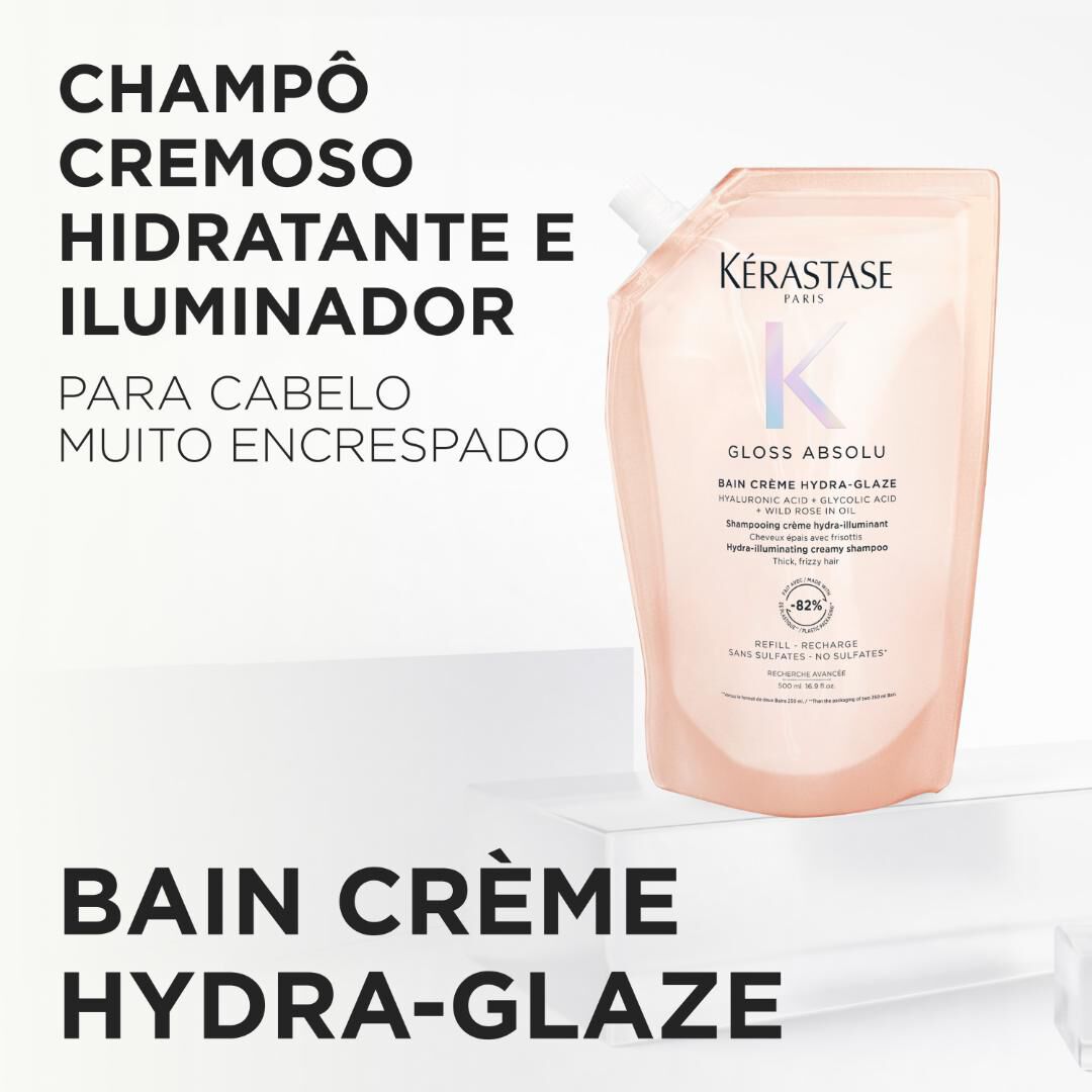 Recarga Bain Cr&egrave;me Hydra-Glaze Champ&ocirc; - KERASTASE - Gloss Absolu - Imagem 6