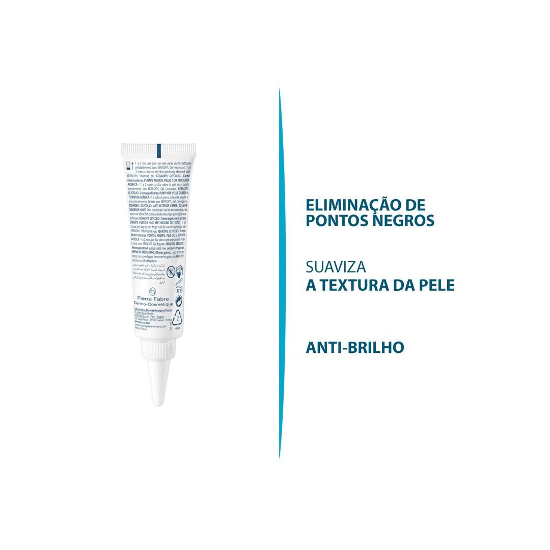 Ducray Keracnyl Glycolic+ Creme Desincrustante 30ml - DUCRAY -  - Imagem 4