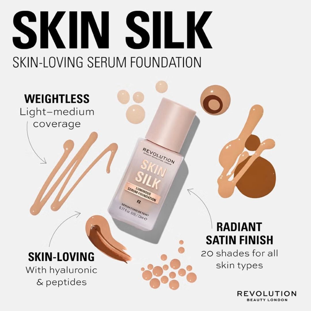 Skin Silk Serum Foundation - REVOLUTION -  - Imagem 3
