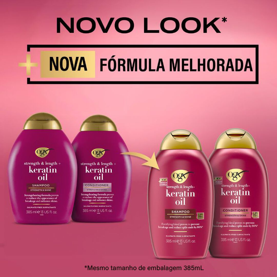 Champô Fortificante Óleo de Queratina - OGX -  - Imagem 9