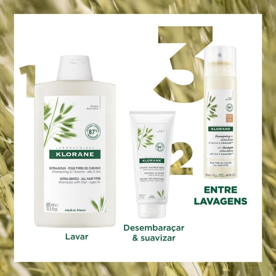 Champô Seco Aveia e Ceramidas (Cabelo Castanho) - KLORANE -  - Imagem 3