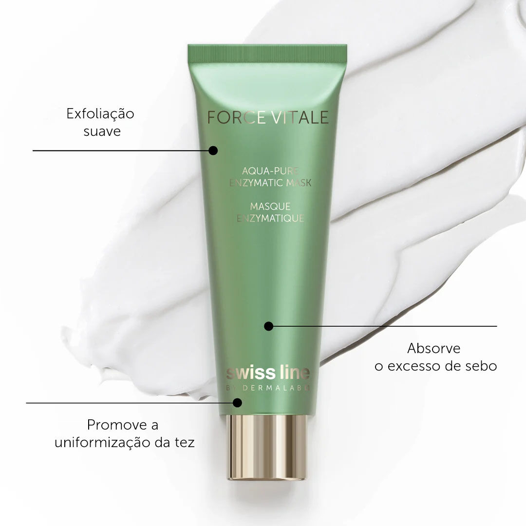 Fv Aqua-pure Enzymatic Mask 75ml - Swiss Line - Force Vitale - Imagem 2