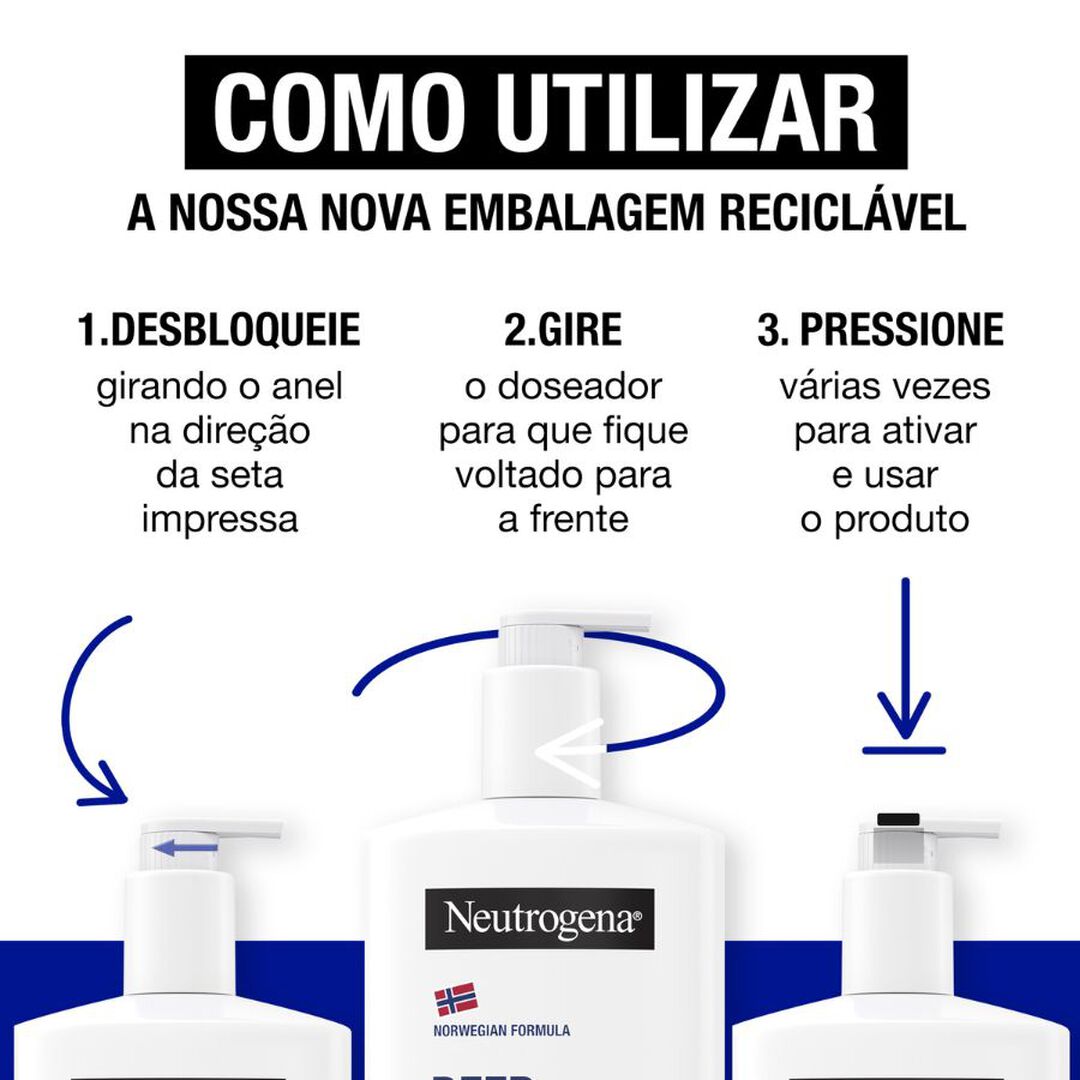 Corpo Hidratação Profunda Loção Hipoalergénica - NEUTROGENA -  - Imagem 5