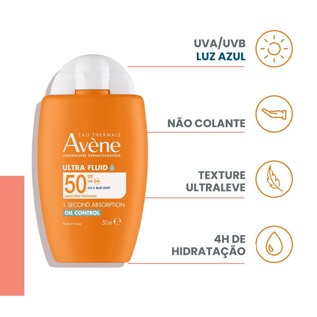 Protetor Solar Ultra Fluid Oil Control SPF50 - AVENE -  - Imagem 8