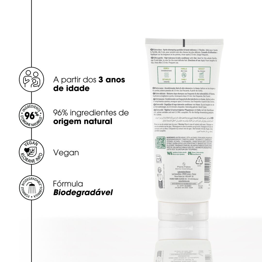 Condicionador Aveia - KLORANE -  - Imagem 4