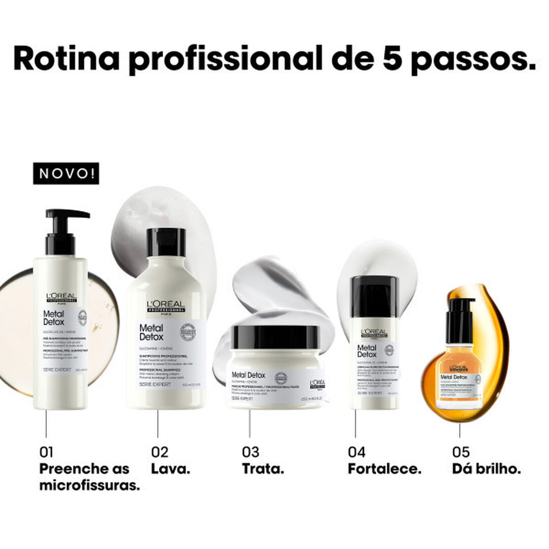 Ol&eacute;o concentrado Metal Detox - L'OR&Eacute;AL PROFESSIONNEL - Metal Detox - Imagem 5