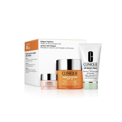 Fatigue Fighters: Skin Care Set - CLINIQUE - Superdefense - Imagem