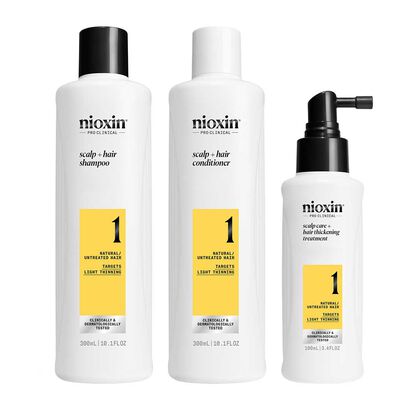 Kit Tratamento Cabelo Natural - Nioxin - Sistema 1 - Imagem