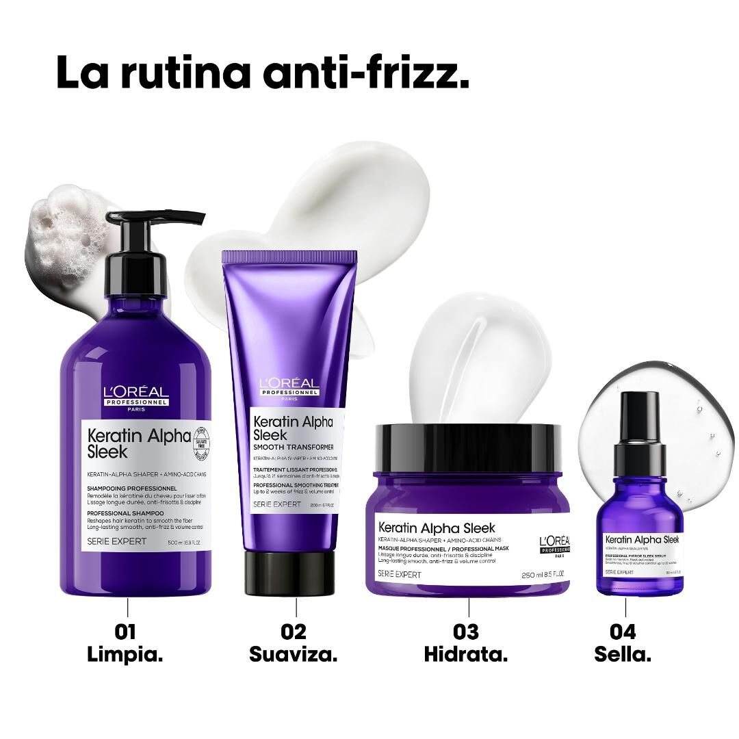 M&aacute;scara Keratin Alpha Sleek - L'OR&Eacute;AL PROFESSIONNEL - SERIE EXPERT - Imagem 7