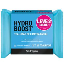 Toalhitas de Limpeza Facial - Hydro Boost (2x25), , hi-res