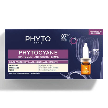 Phytocyane Cuidado Antiqueda Mulher - Antiqueda Progressiva (12x5ml) - PHYTO -  - Imagem