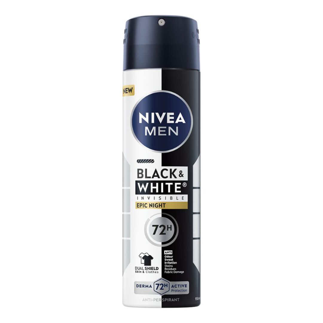 B&W Spray Epic Night - NIVEA -  - Imagem 1
