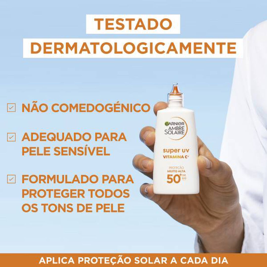 Super UV Vitamina C - Creme Flu&iacute;do FPS50+ - GARNIER AMBRE SOLAIRE - AMBRE SOLAIRE - Imagem 2