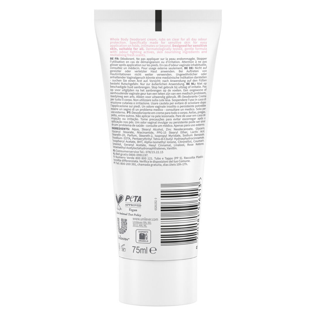 Desodorizante Cream Todo o Corpo Raspberry Rose - DOVE -  - Imagem 2