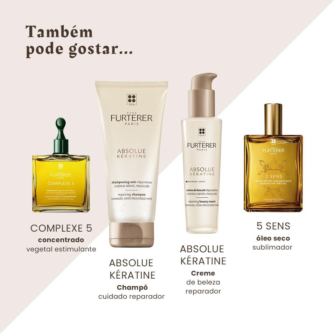 Absolue Kératine Máscara Reparação Extrema - Cabelos Espessos - RENE FURTERER -  - Imagem 7