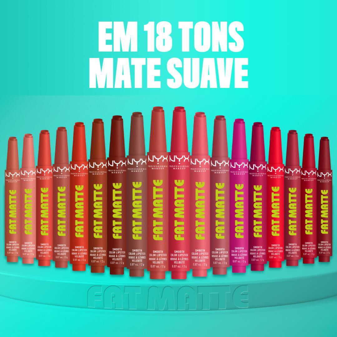 Fat Matte Smooth Color Lipstick - NYX Professional Makeup -  - Imagem 3
