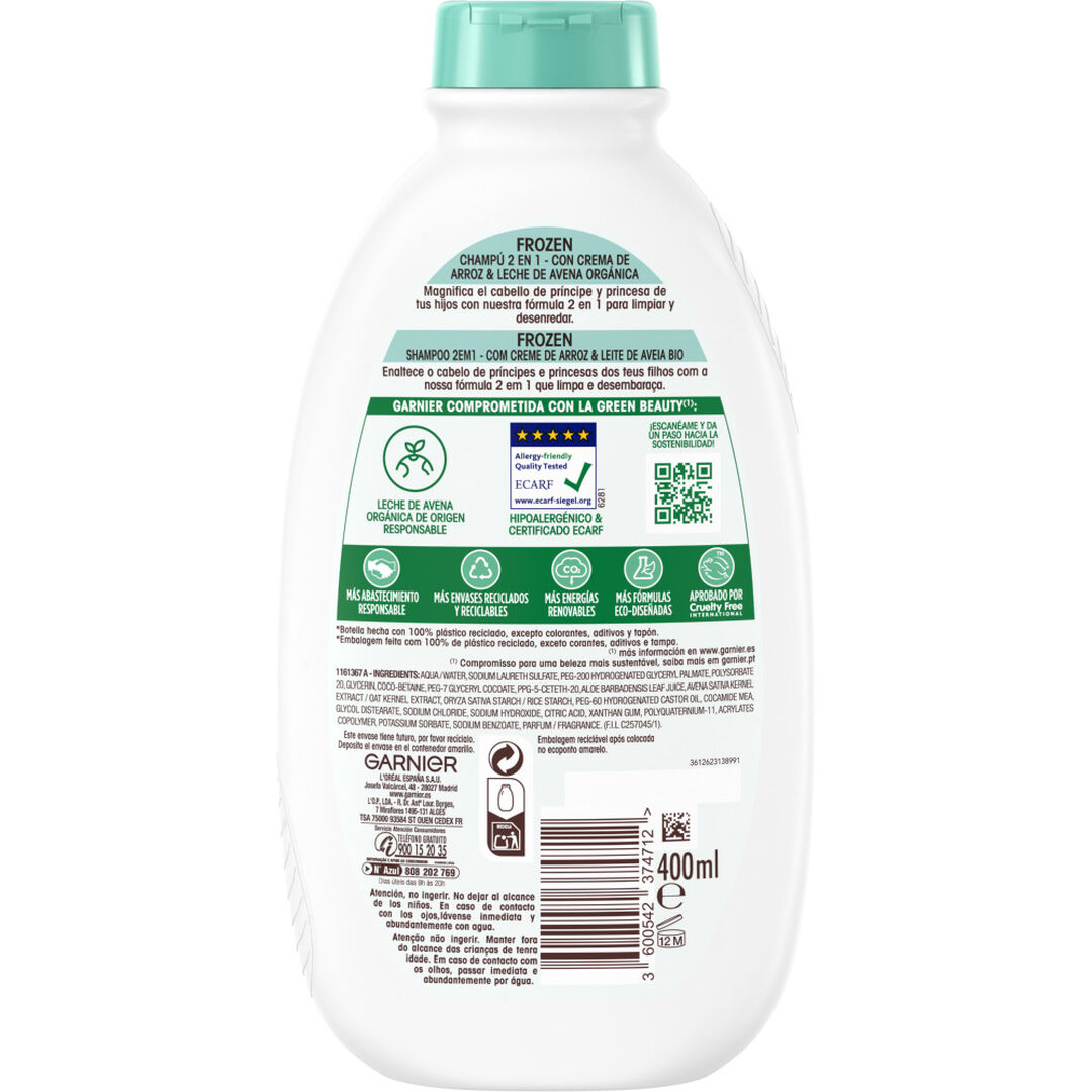 Ultra Suave Champ&ocirc; Crian&ccedil;as 2 em 1 Delicadeza de aveia - GARNIER -  - Imagem 2