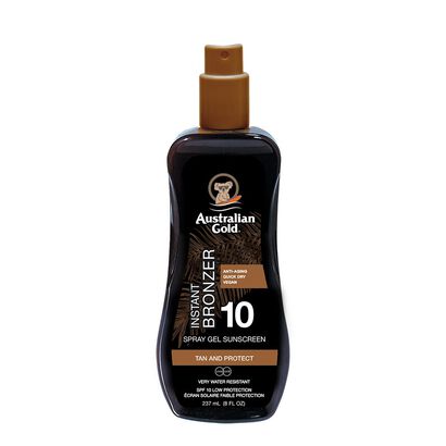 Instant Bronzer Spray Gel Sunscreen SPF 10 - AUSTRALIAN GOLD -  - Imagem