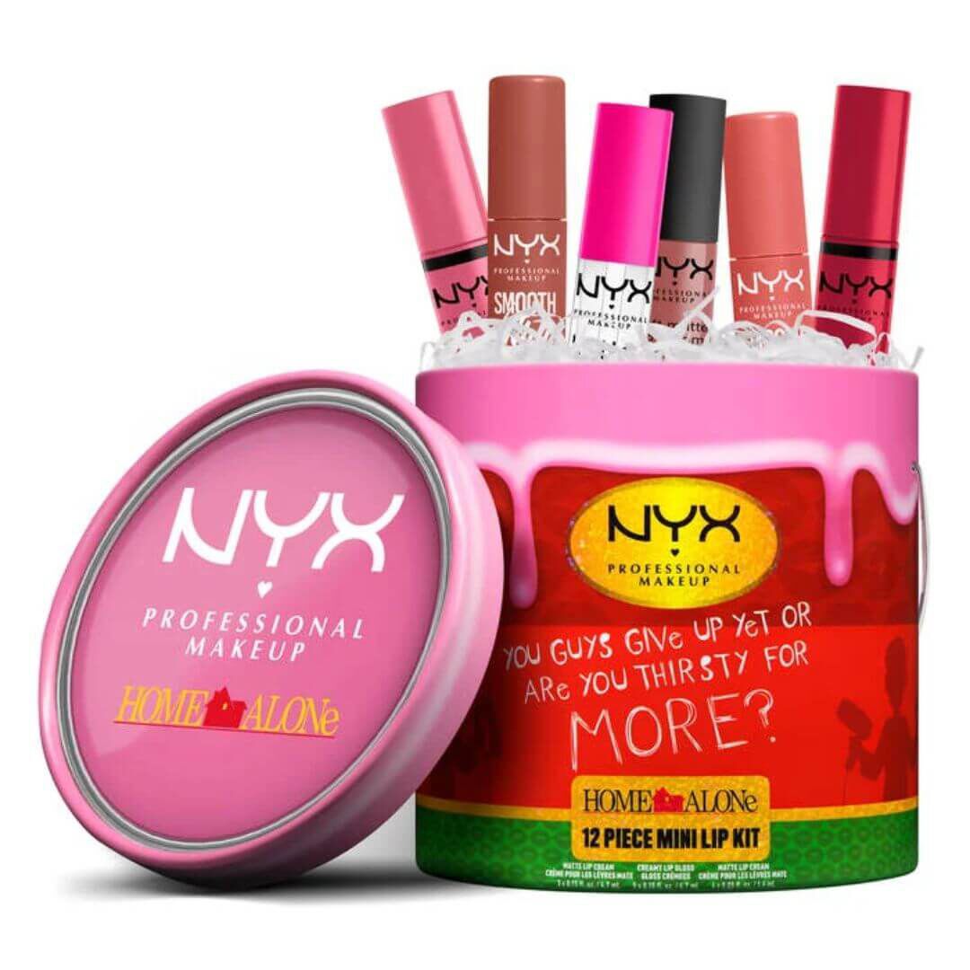 Cofffret 12 Mini Lip - NYX Professional Makeup - Holiday 2024 Home Alone Collab - Imagem 3