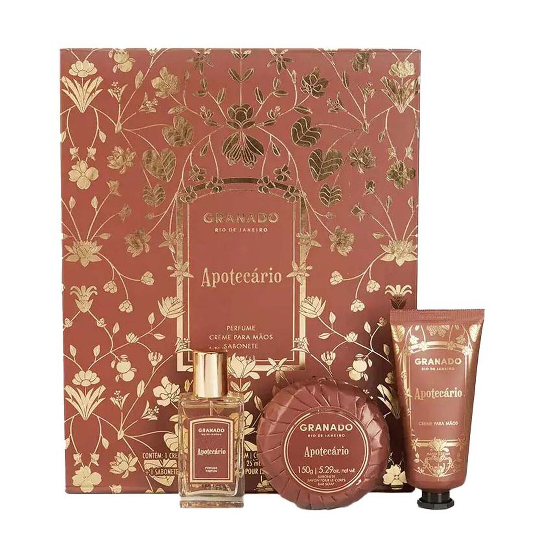Trio Apotec&aacute;rio Hand Cr+EDP+Soap - Granado - Apotec&aacute;rio - Imagem 1