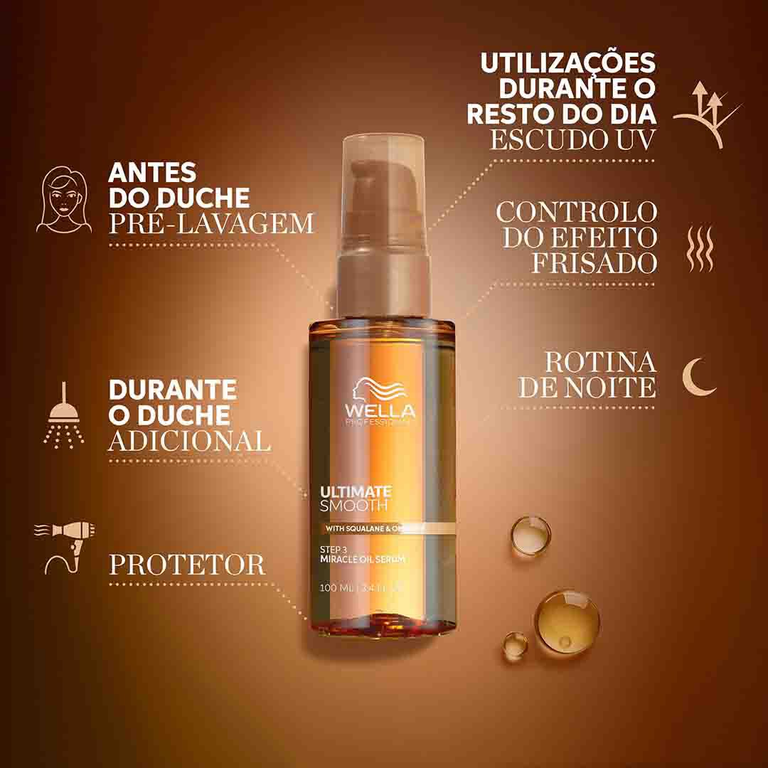 Ultimate Smooth - Miracle Oil Serum - WELLA HAIR CARE - Ultimate - Imagem 12