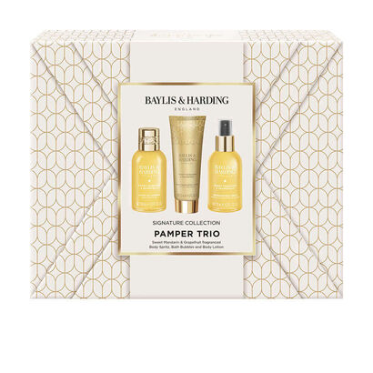 Gift Wrapped Pamper Trio Gift Set - Baylis & Harding - Sweet Mandarim Grapefruit - Imagem