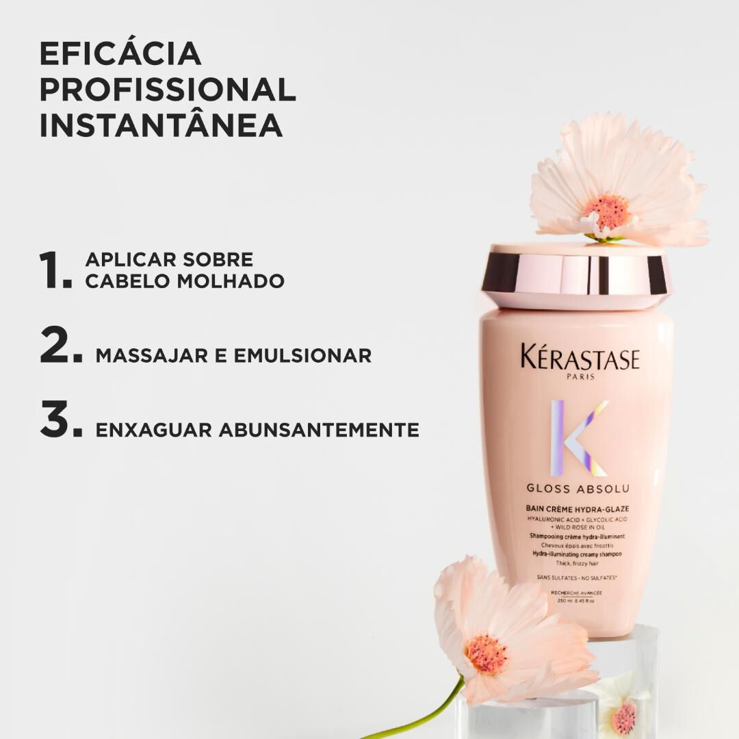 Bain Cr&egrave;me Hydra-Glaze - KERASTASE - Gloss Absolu - Imagem 6