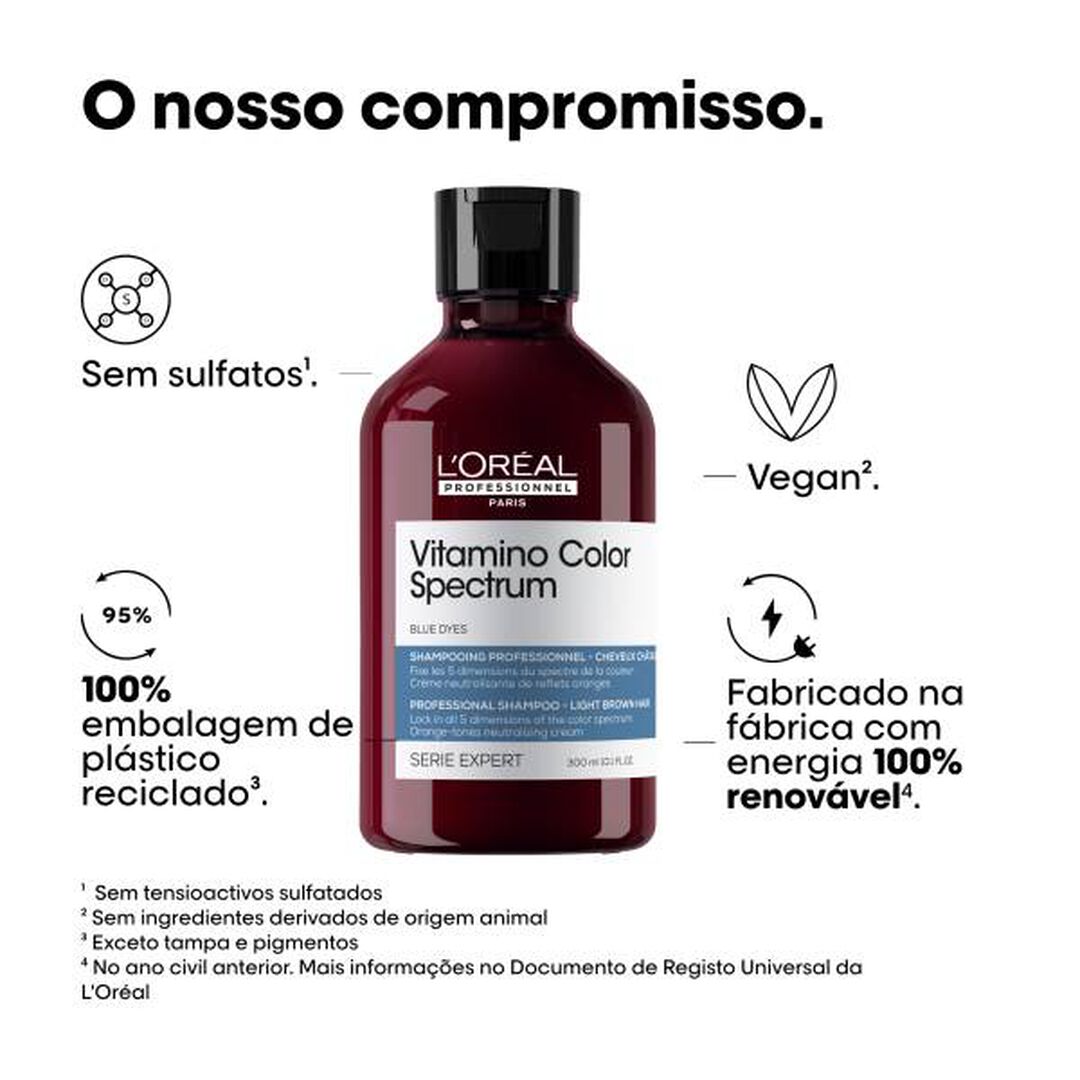 L'Oréal Professionnel Serie Expert Shampoo Azul Vitamino Color Spectrum - L'ORÉAL PROFESSIONNEL - Vitamino Color Spectrum - Imagem 2
