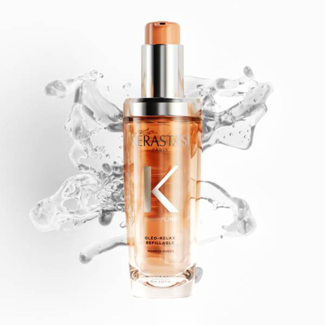ÓLEO CAPILAR RECARREGÁVEL L'HUILE OLEO-RELAX PARA CABELO VOLUMOSO E INDISCIPLINADO - KERASTASE - Discipline - Imagem 3