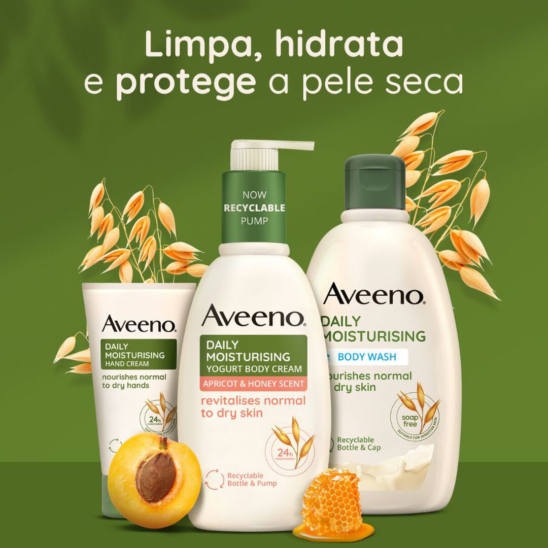 Gel Banho de Iogurte Daily Moisturising - Damasco & Mel - AVEENO -  - Imagem 2