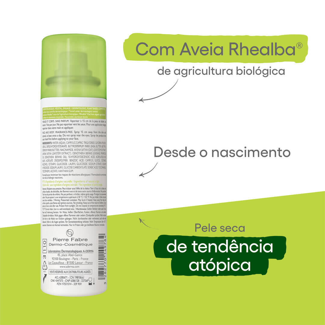 A-Derma Exomega Control Spray Emoliente - A-DERMA -  - Imagem 2