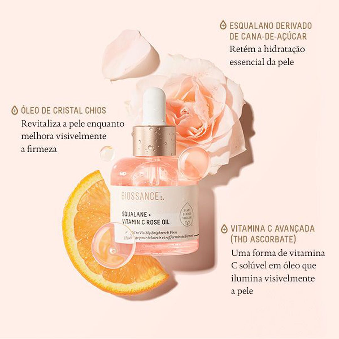 Squalane + Vitamin C Rose Oil Pink - Biossance -  - Imagem 5