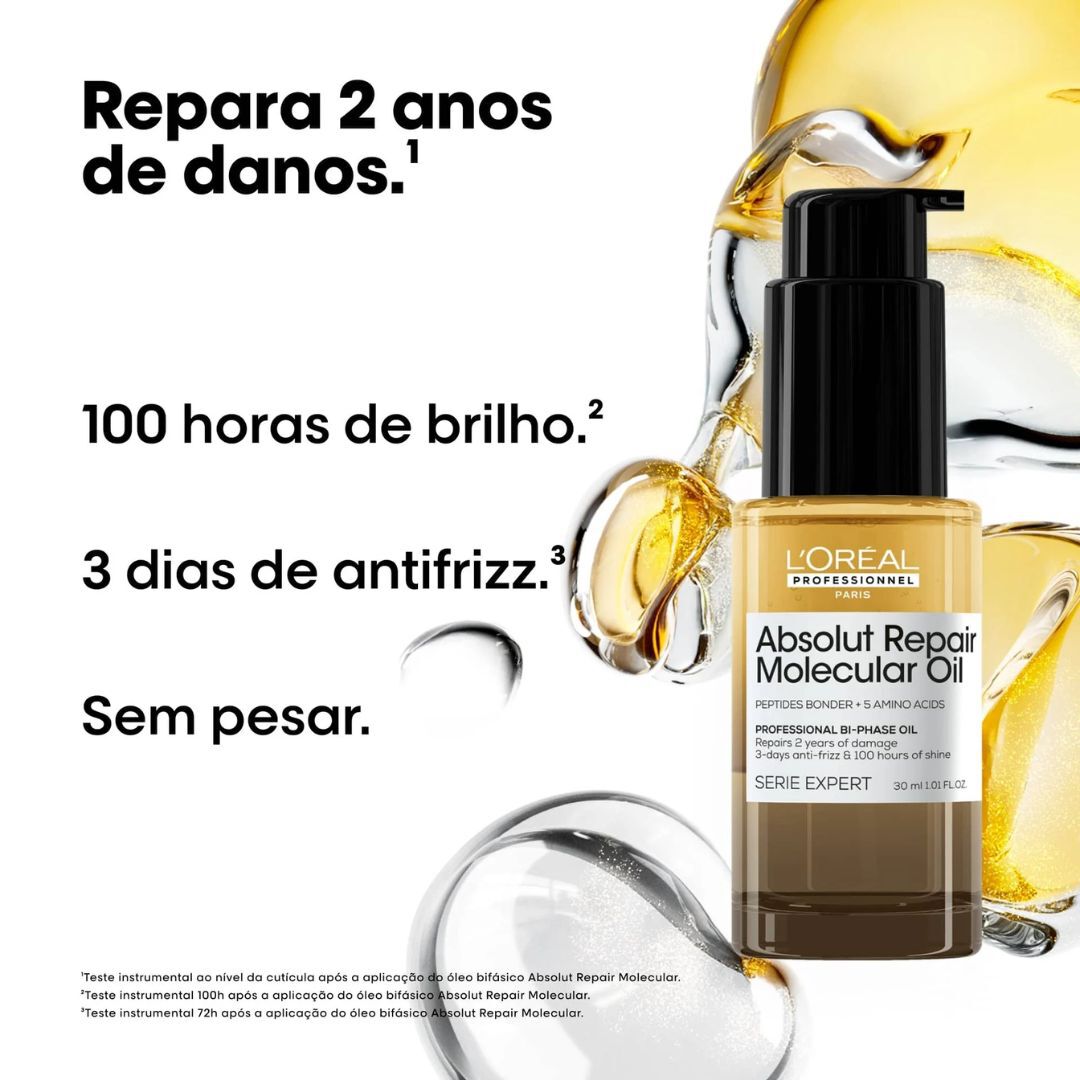 Óleo Bifásico - L'ORÉAL PROFESSIONNEL - Absolut Repair Molecular - Imagem 2