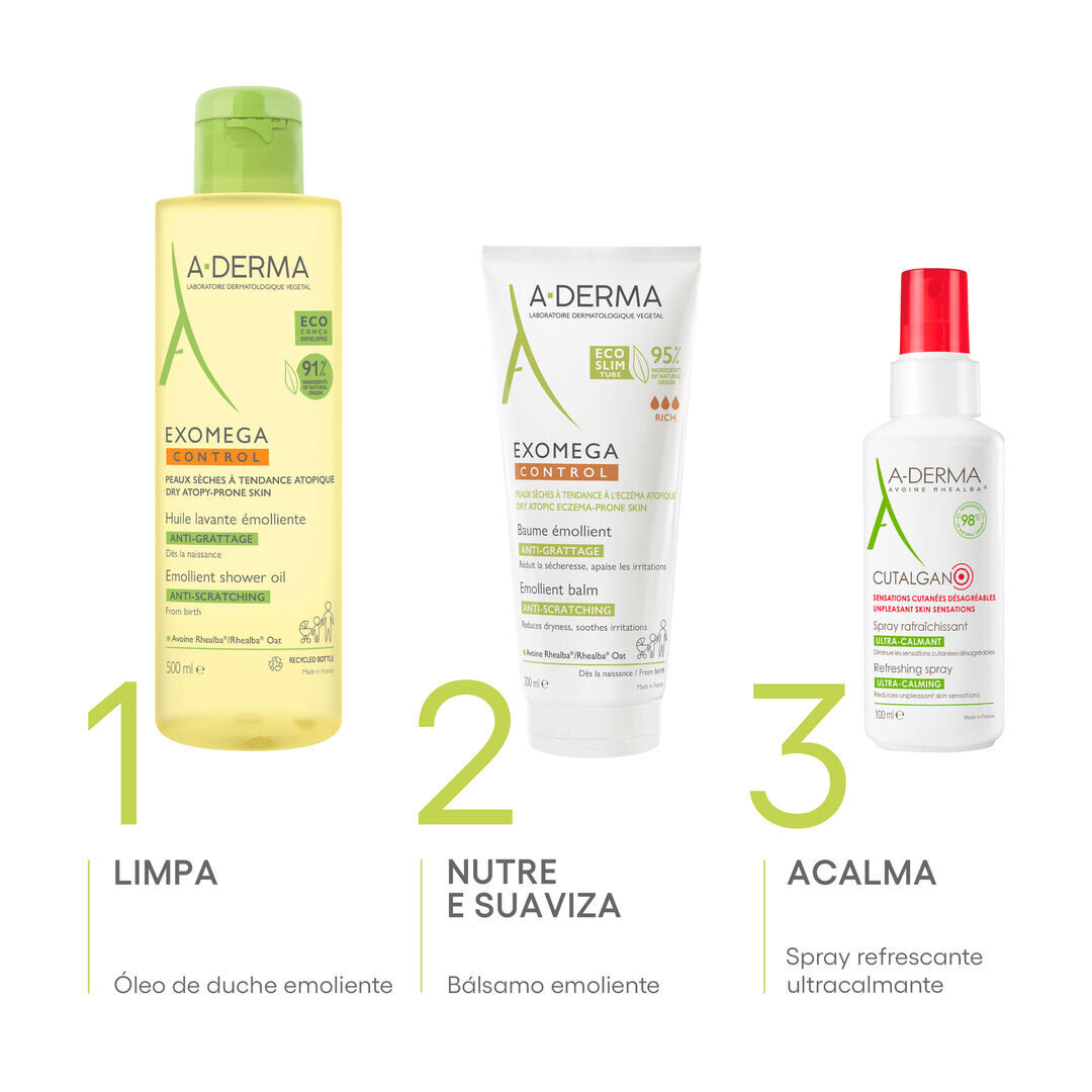 Exomega Control - Bálsamo Emoliente Antiprurido - A-DERMA -  - Imagem 6