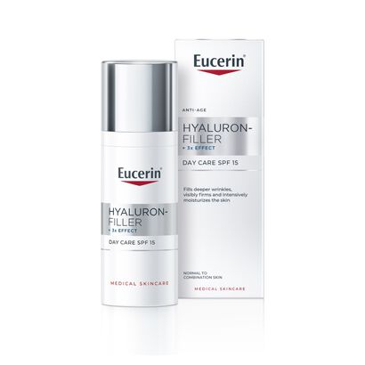 Hyaluron-Filler x3 Effect Creme de Dia - Pele Normal a Mista FPS 15 - EUCERIN -  - Imagem