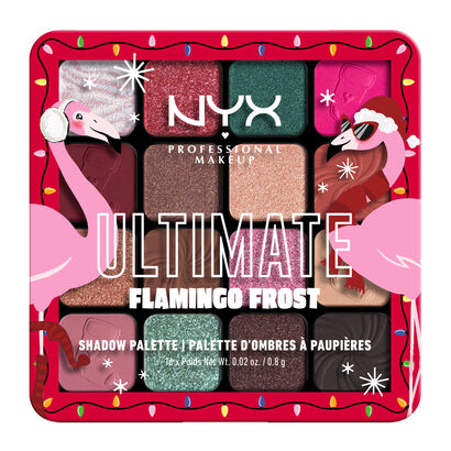 Paleta de 16 sombras Flamingo Frost - NYX Professional Makeup - Christmas - Imagem