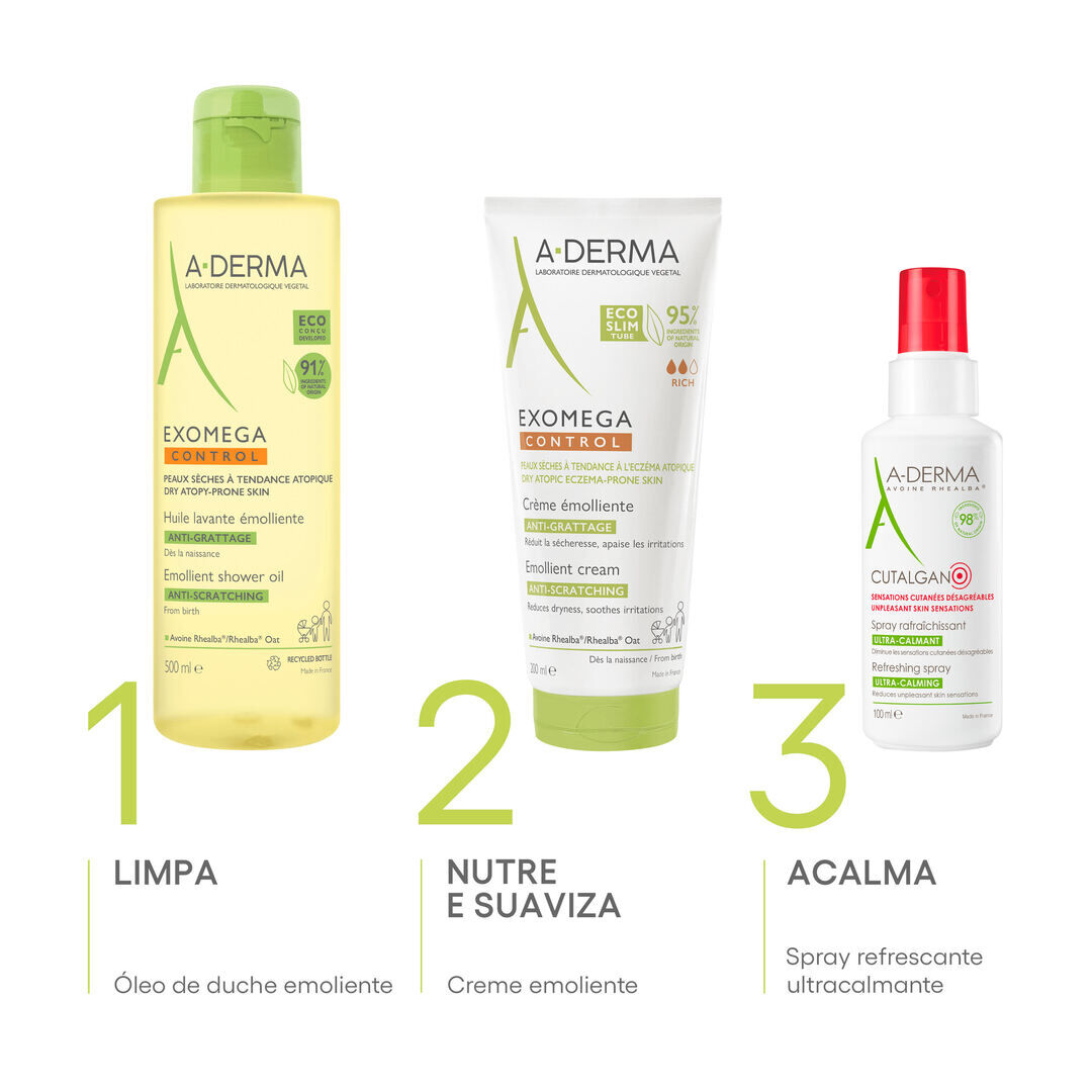 Exomega Control - Creme Emoliente Antiprurido - A-DERMA -  - Imagem 8