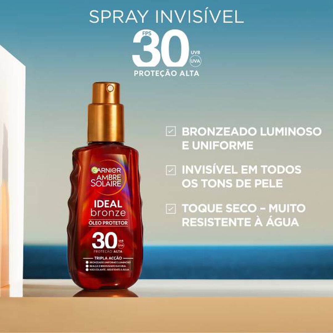 &Oacute;leo Protetor Ideal Bronze FPS30 - GARNIER AMBRE SOLAIRE - AMBRE SOLAIRE - Imagem 5