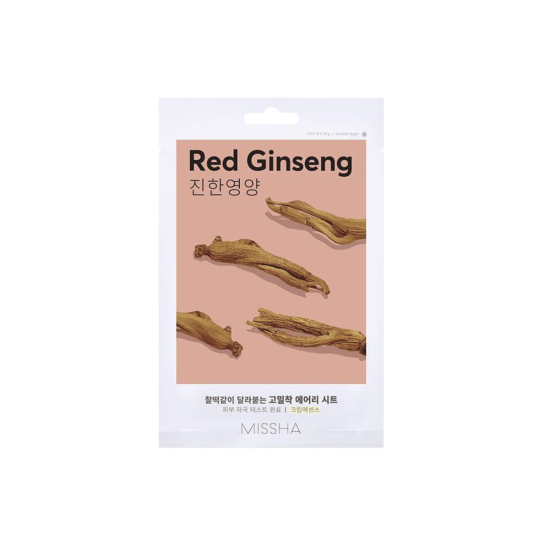 Máscara Airy Fit Sheet Mask - Red Ginseg - Missha -  - Imagem 1