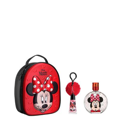 Minnie Zip Case EDT 100 ml + Lip gloss with Pompom Charm - Air-Val - AIR VAL CRIANÇA - Imagem