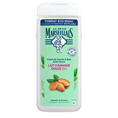 Gel Duche Leite Amêndoas Doces BIO - Les Petit Marseillais -  - Imagem