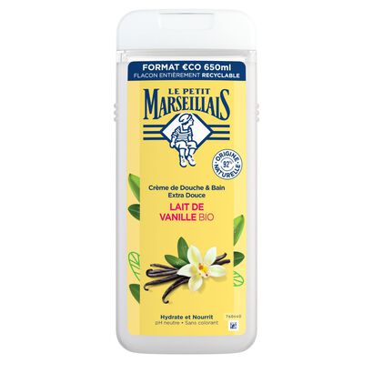 Gel Duche Leite de Baunilha BIO - Les Petit Marseillais -  - Imagem
