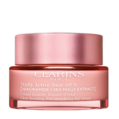 Jour SPF15 Cr&egrave;me lissante, booster d'&eacute;clat - CLARINS - Multi-Active - Imagem