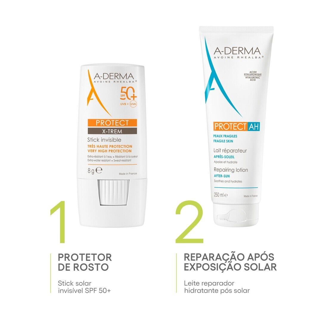 Protect X-Trem SPF 50+ stick solar invis&iacute;vel - A-DERMA -  - Imagem 6