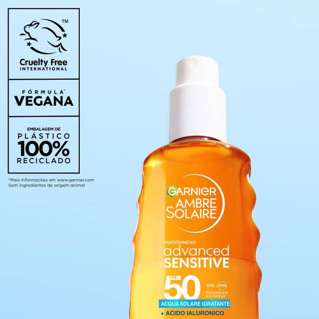 Sensitive Advanced &Aacute;gua Solar Hidratante FPS50 - GARNIER AMBRE SOLAIRE - AMBRE SOLAIRE - Imagem 3