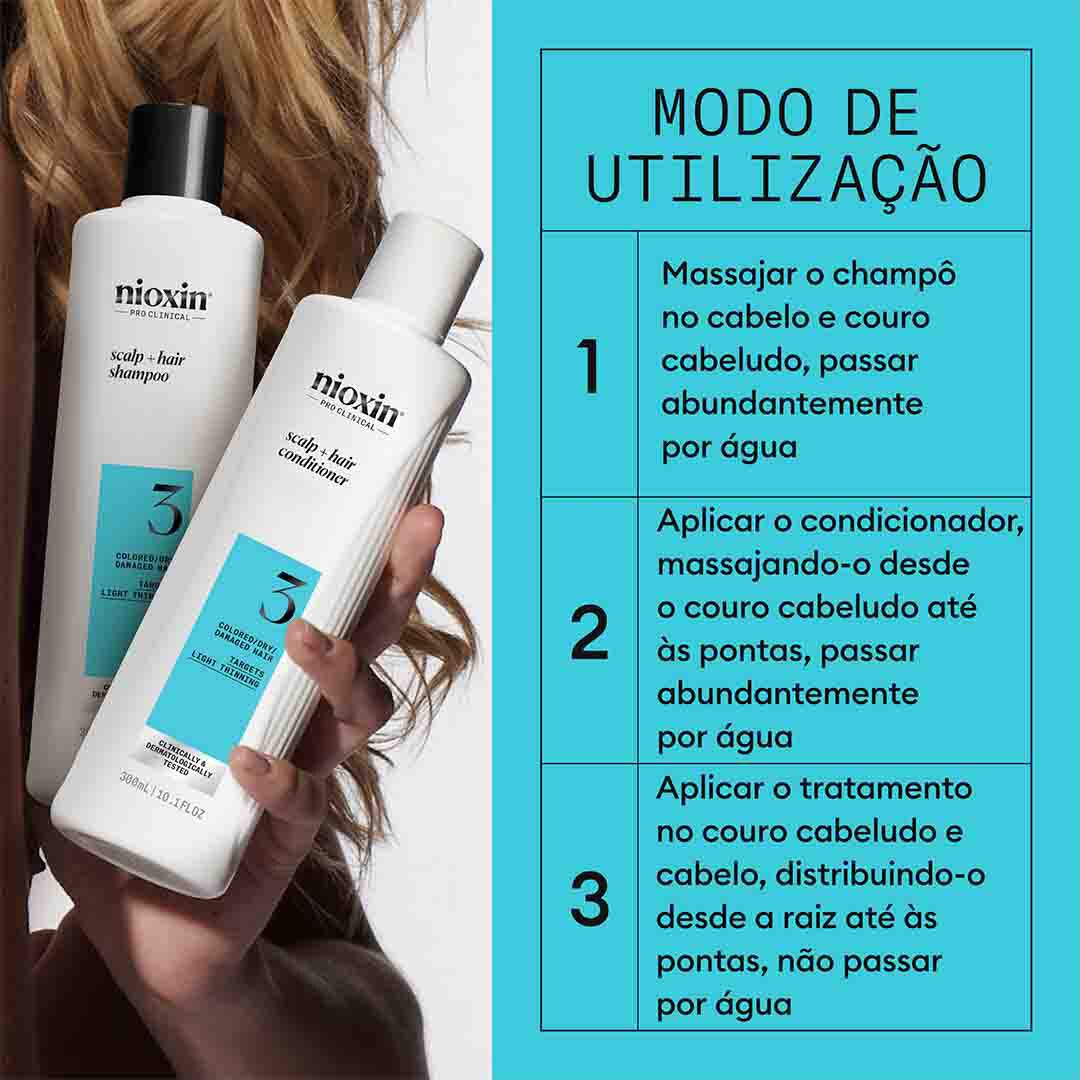Kit Tratamento Cabelos Pintados - Nioxin - Sistema 3 - Imagem 2